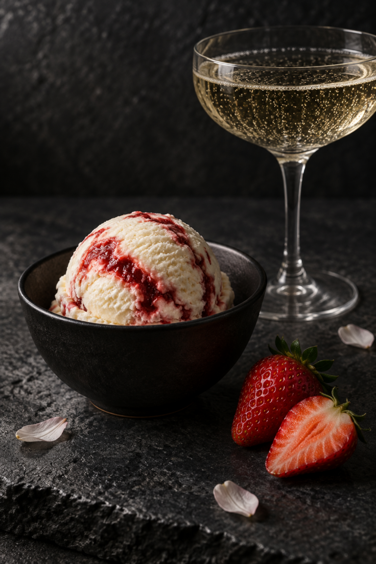 Champagne Strawberry Swirl